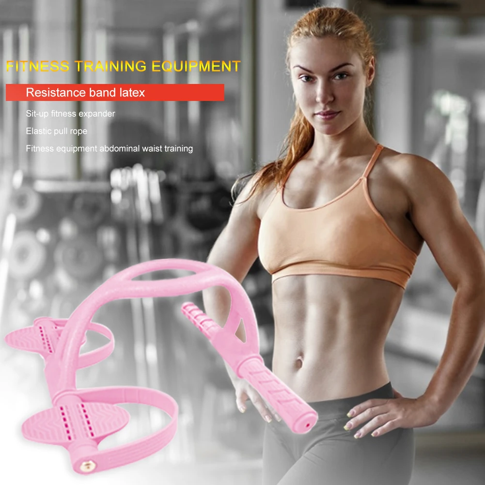 

Yoga fitness resistance band latex sit-ups fitness extender elastic pull rope fitness equipment abdominal waist training #600g