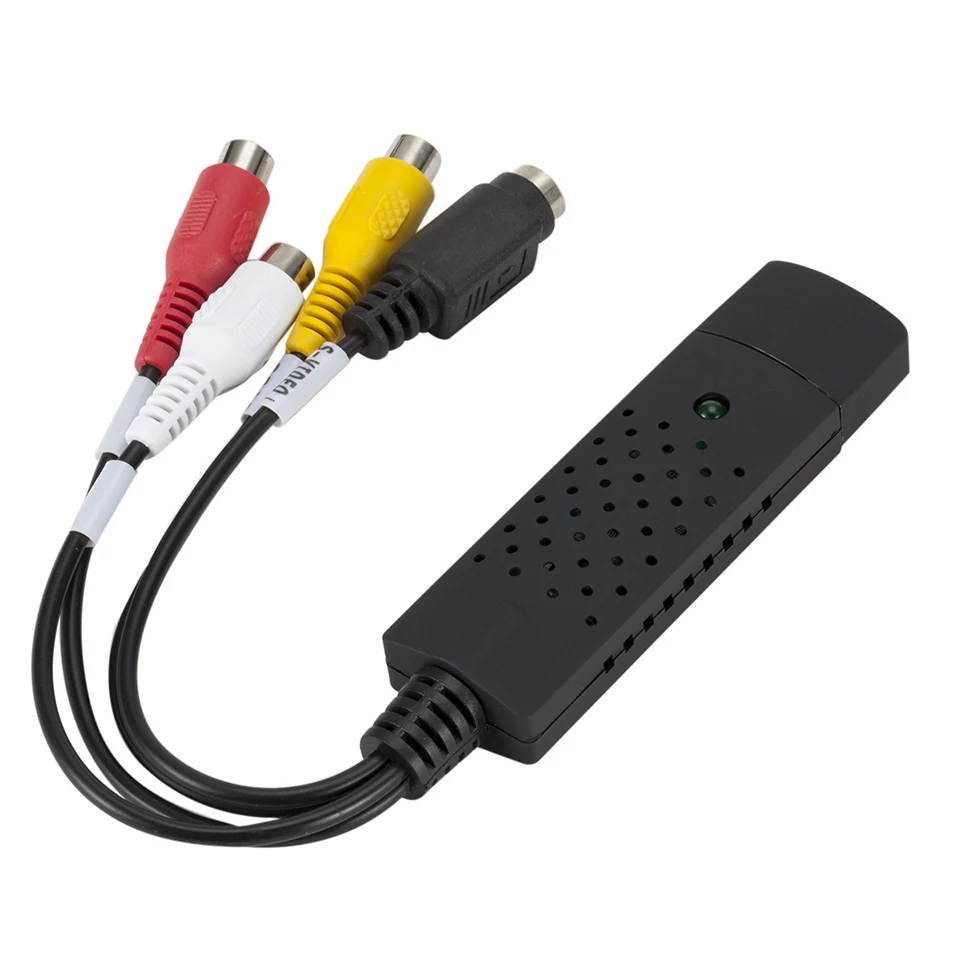 Переходник с USB 2 0 на RCA кабель поддержкой Win10 Видео ТВ DVD VHS DVR | Электроника
