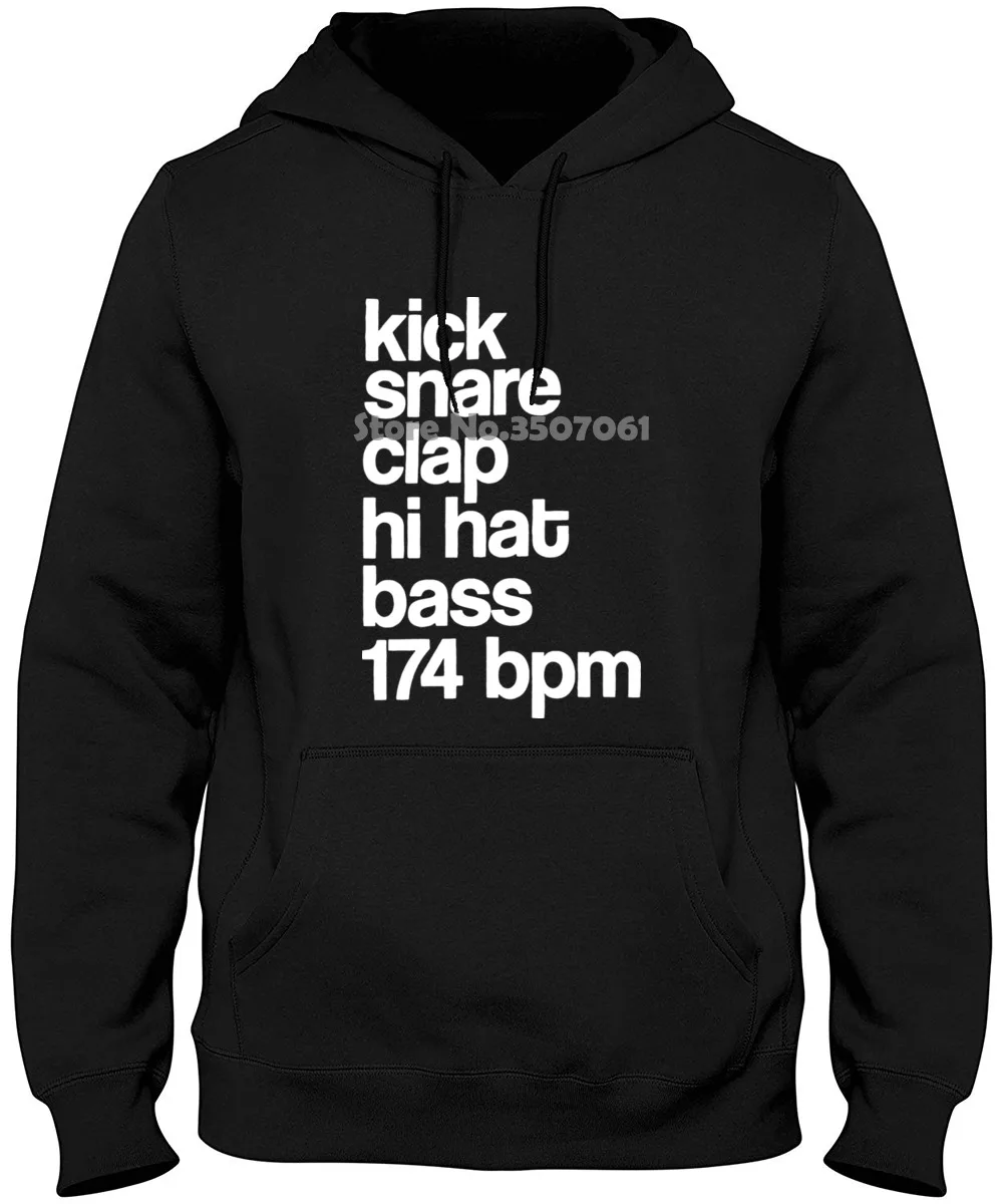 Dj Kick Snare 174 Bpm синтезатор басов Синт Музыка барабан и бас продюсер печать мужские