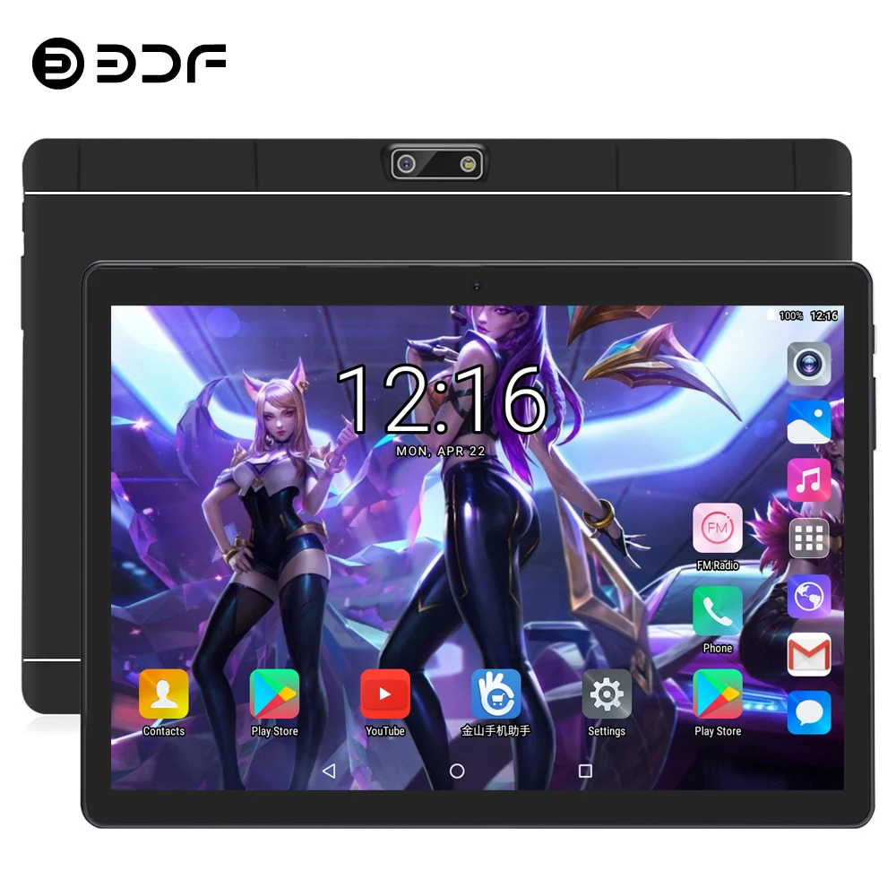 BDF, новинка, 10 дюймов, Android 7,0, четыре ядра, 4G, LTE, планшетный ПК, 4 ГБ, 64 ГБ, WiFi, ноутбук, 4G, две sim-карты, телефонный звонок, Tab, ПК, планшеты, 10