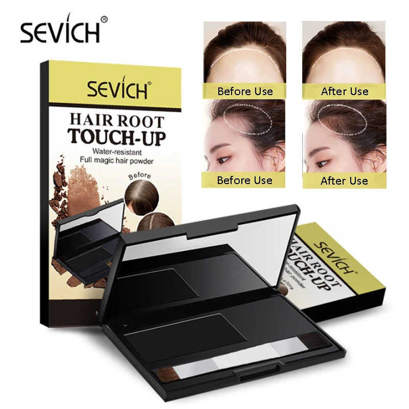 

2023 SEVICH 8g Waterproof Hair Shadow Powder 4 Colors Hair Root Cover Up Concealer Repair Fill In Edge Control Hair Line Powder