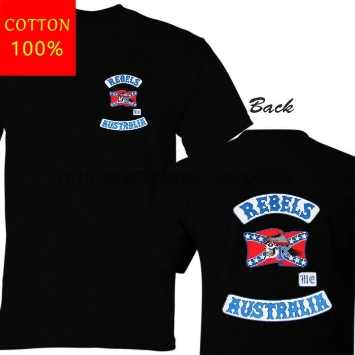 

Rebels Australia Motorcycle Club Mc Black Tshirt Unisex