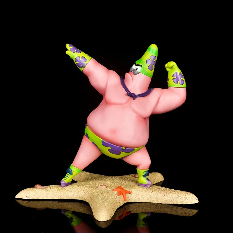 Аниме фигурки Kawaii Патрик звезда ПВХ игрушки милая розовая Морская фитнес-мышцы