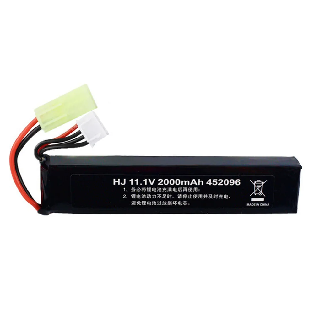 Аккумулятор Lipo 11 1 В 2000 мАч для водяного пистолета 3S 30C 452096 аккумулятор мини