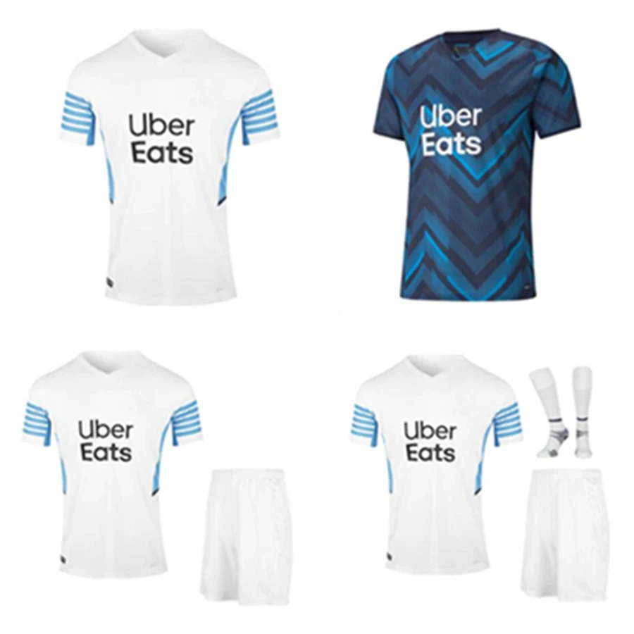 

2021 Olympique De Marseille jerseys maillot De foot BENEDETTO KAMARA PAYET OM shirts men and kids sets