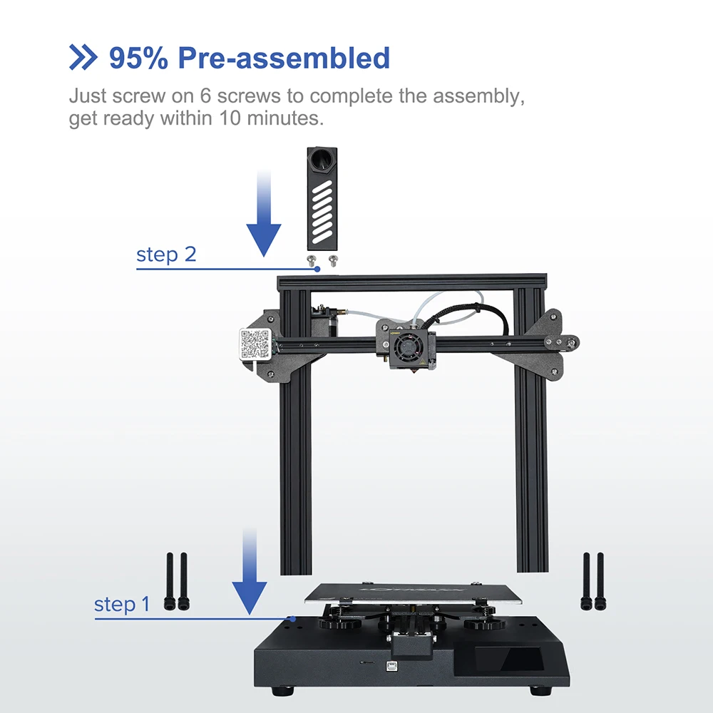 

Lotmaxx 3d Printer Kit Machine 235*235*280mm Large Size Impresora 3d Printer Silent Printing 3d Drucker with 3.5" Touch Screen