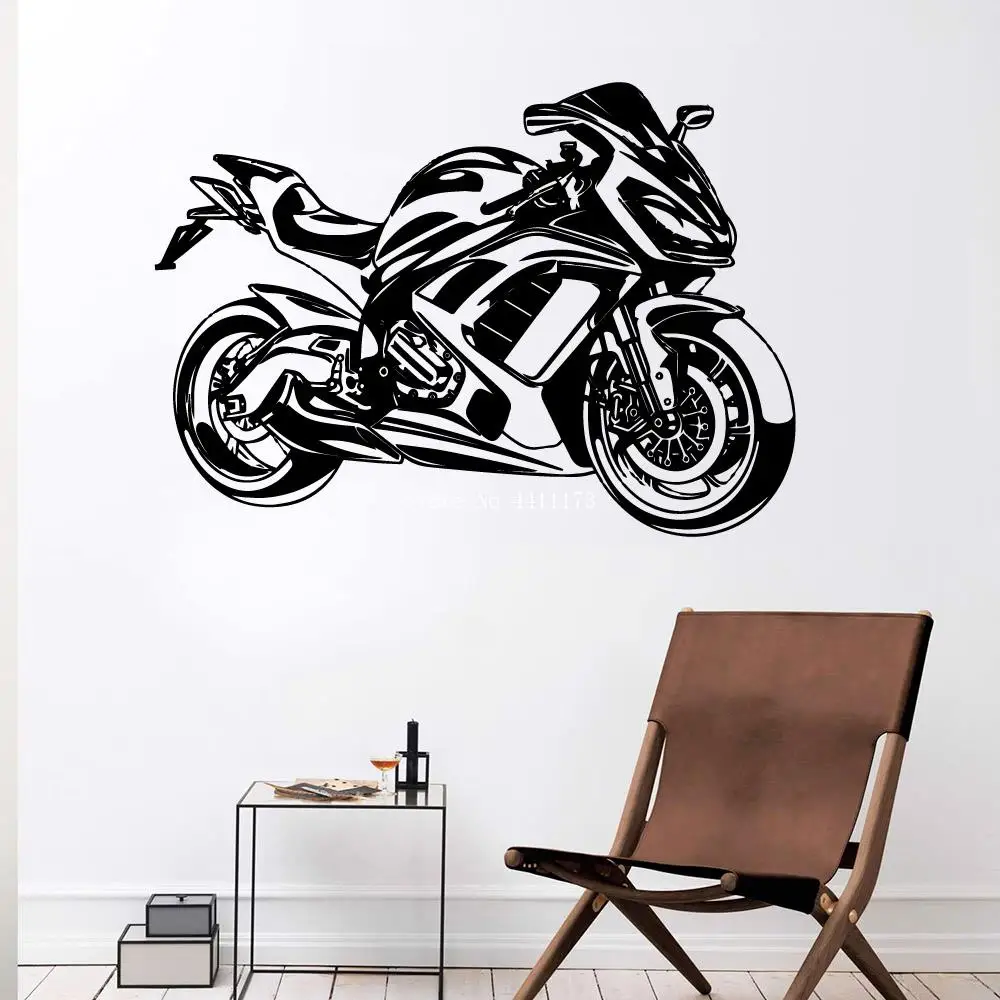 

Cute Motocycle and Motor Home Decor Wall Stickers For Home Decor Living Room Bedroom Removable Decor Wall Decals