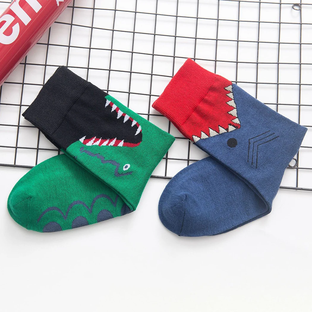 Повседневные Дышащие мужские носки Модные Винтажные высокие с принтом крокодила