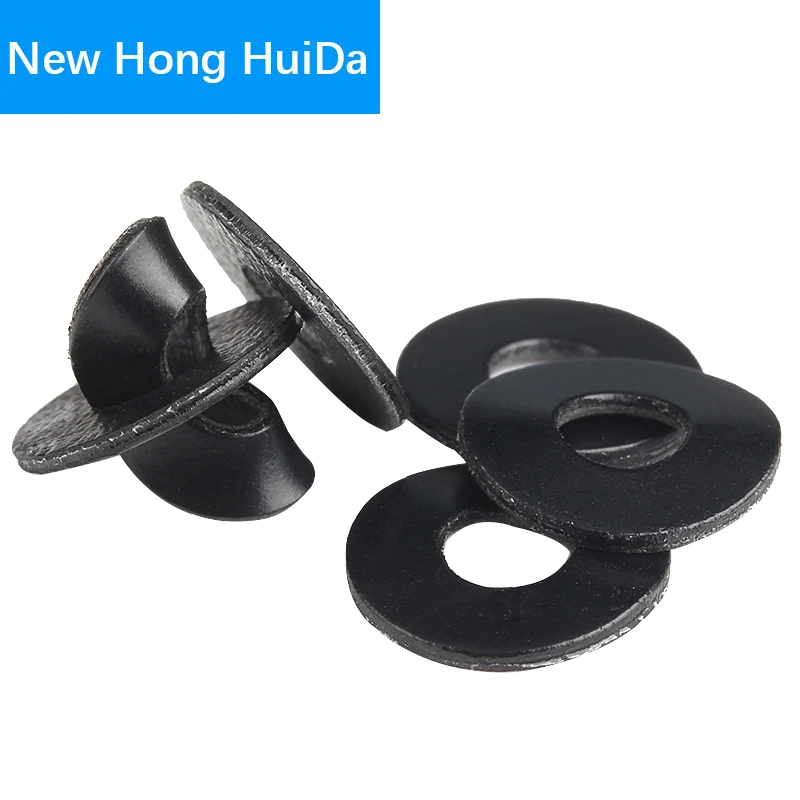 100PCS PVC Washers M2 M2.5 M3 M4 M5 M6 M8 M10 M12 Soft Plastic Gasket Black Insulation Flat Paded For Screws | Обустройство дома