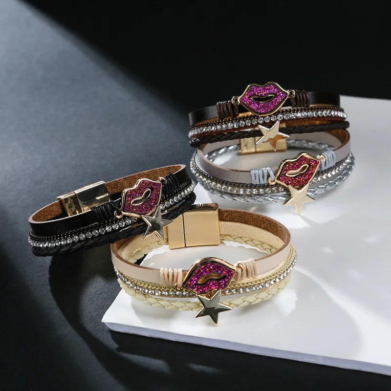 2020 Pulseira ювелирные изделия новые модные жемчужные многослойные кожаные браслеты