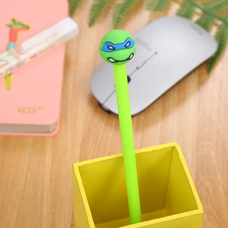1 pcs/lot Creative kawaii ninja turtles gel pen stationery office material escolar papelaria school supplies Free shipping