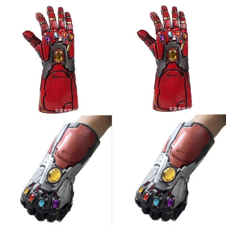 Мстители 4 эндмейд Железный человек Бесконечность Косплей рука танос латексные перчатки маска руки Marvel