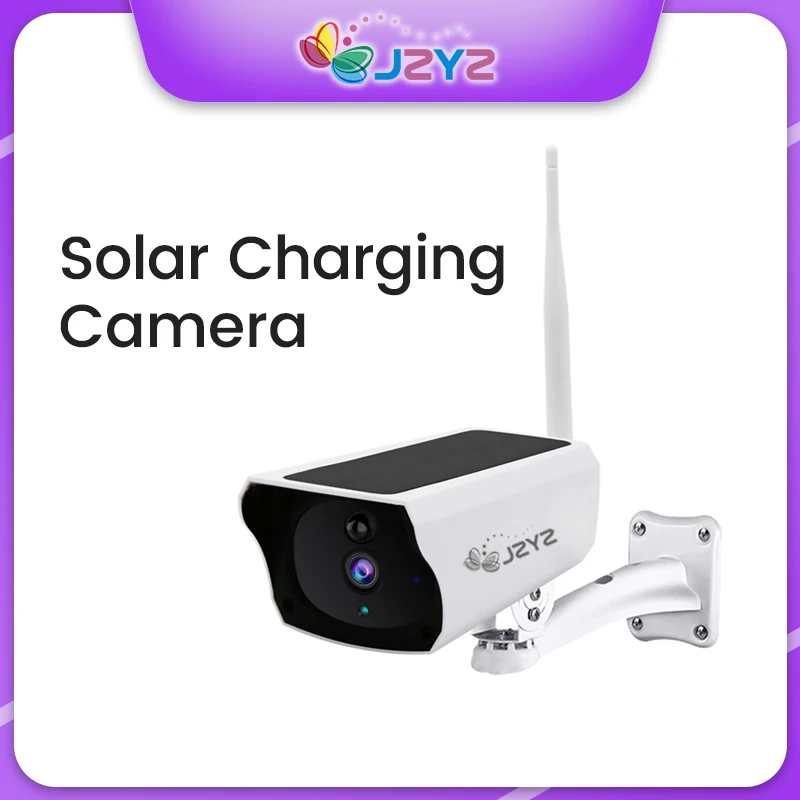 

JZYZ Солнечная цилиндрическая камера Ubox Wifi уличная IP67 водонепроницаемая Двусторонняя аудиосвязь ИК Ночное Видение ИК датчик движения CCTV