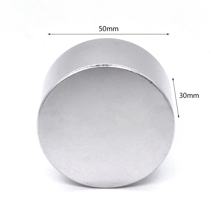 Супермощный редкоземельный магнит Круглый цилиндрический сильный 50x30 мм/40x2 0/ NdFeB