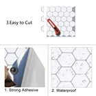 Яркие шестигранные виниловые наклейки, самоклеящиеся обои, 3D пилинг и палка, квадратная настенная плитка для задней панели-1 лист