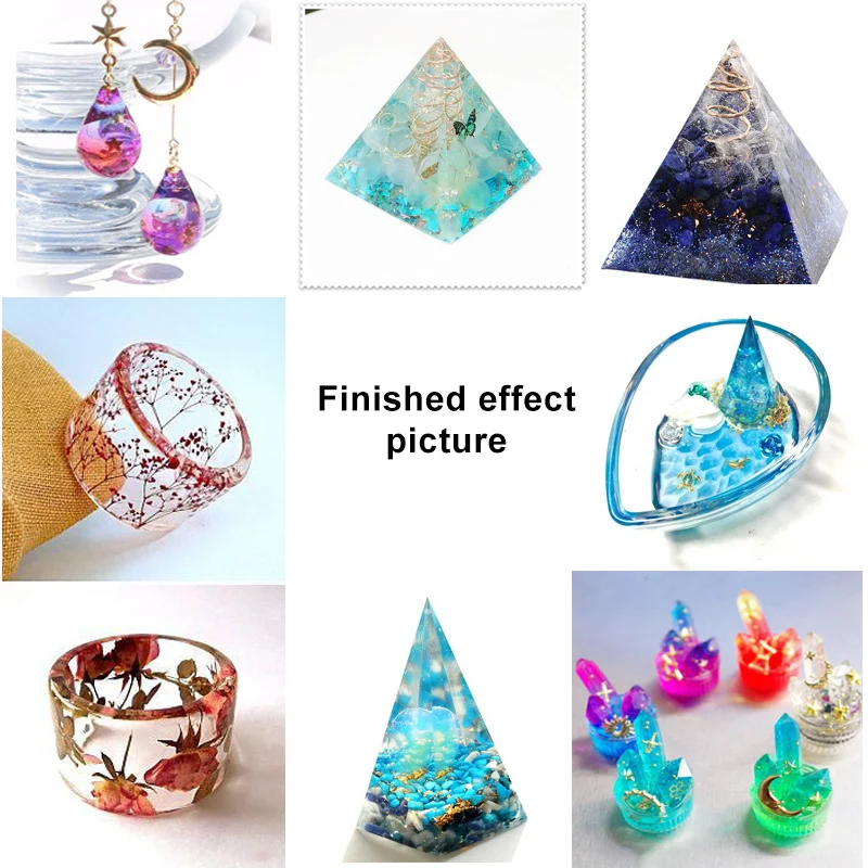 

Newly Jewelry Making Resin Epoxy 1:1 AB Crystal Glue High Adhesive Solvent Resistance Anti-yellow Accessories Tool Transparent M