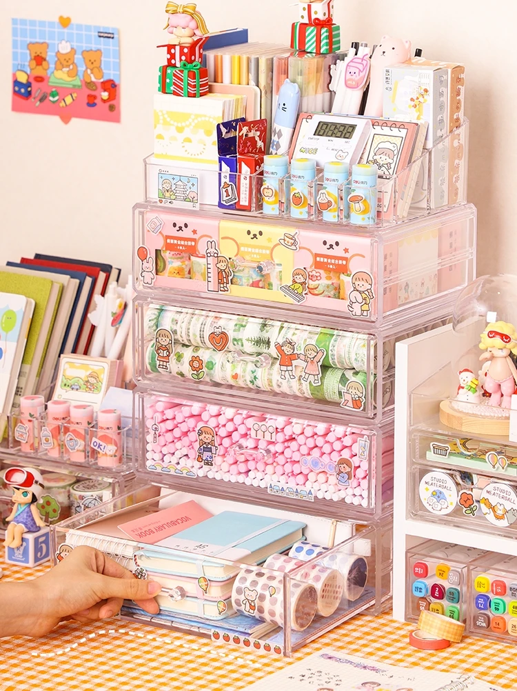 Настольный органайзер для канцелярских принадлежностей многослойная