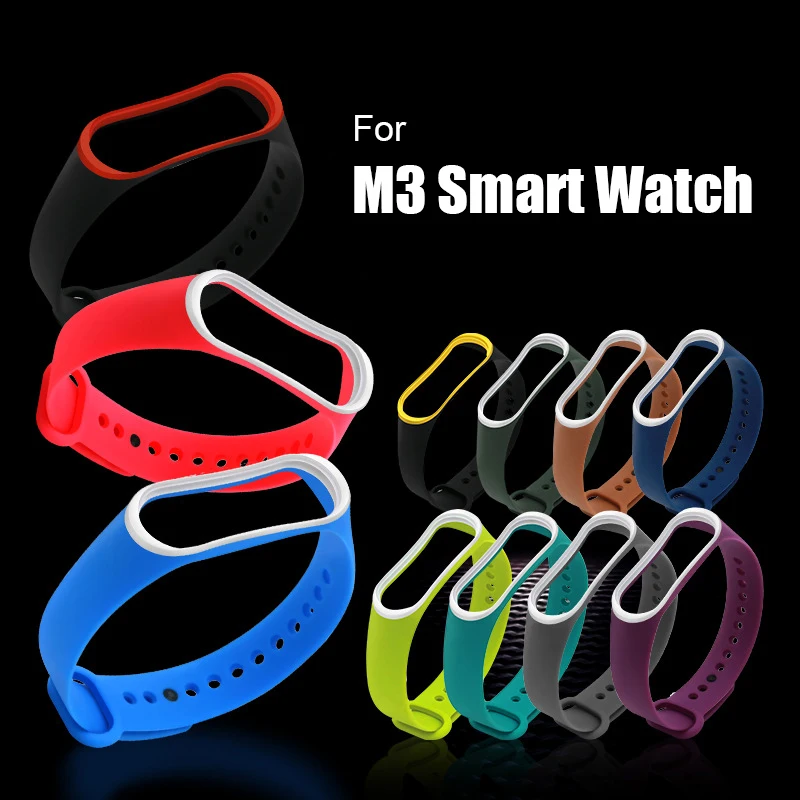 M3 умный Браслет сменные ремни смарт-браслет для Mi Band 3 пульсометр фитнес-трекер