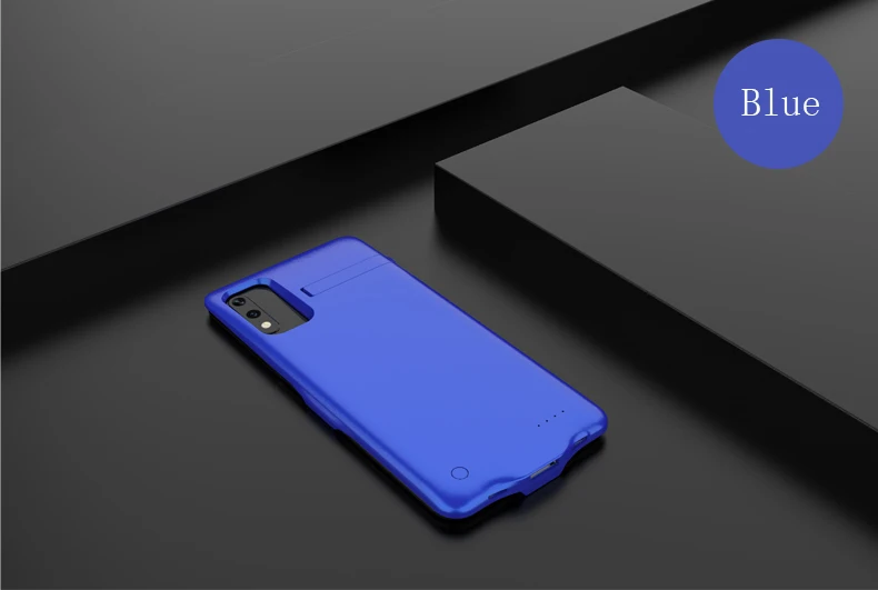 Blue 9X 9X Pro 6800 мАч банк питания зарядное устройство чехол для huawei honor 9X внешняя запасная крышка для honor 9X Pro батарея Чехол - Цвет: Blue 9X 9X Pro