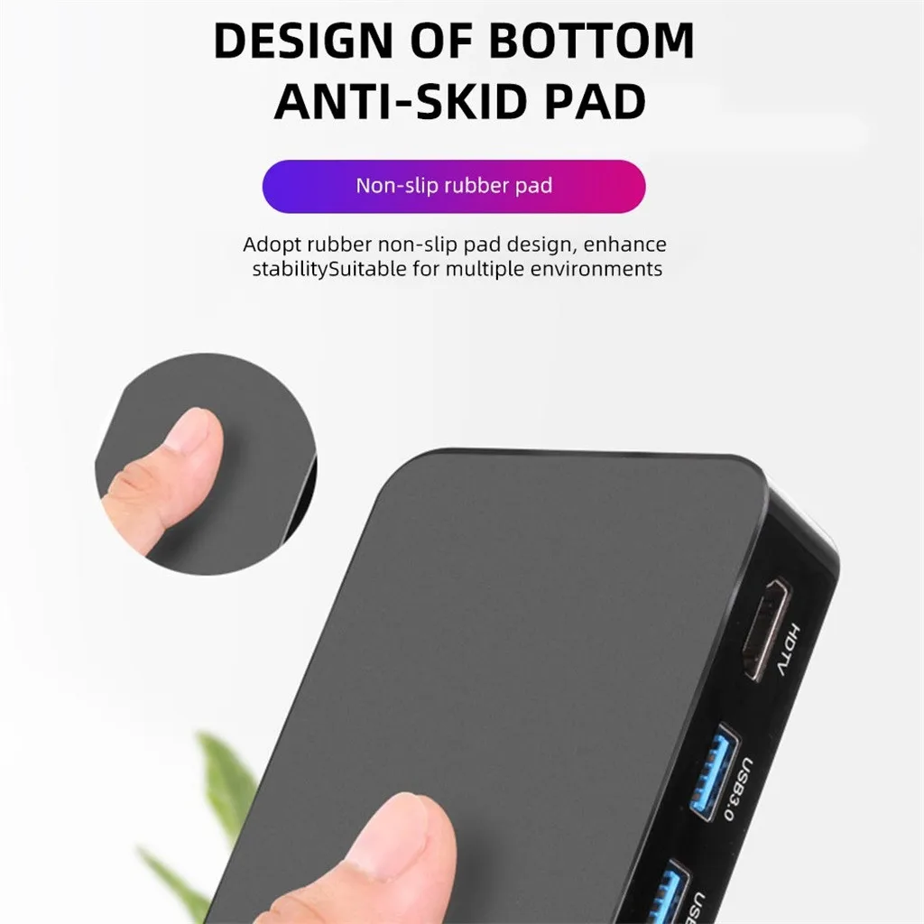 USB-переключатель USB 3 1 Type-C стандартная док-станция для HDMI 2X 0 кардридер адаптер PD