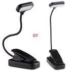 6000k перезаряжаемый светильник для чтения в кроватке, защита глаз, светодиодный светильник с зажимом