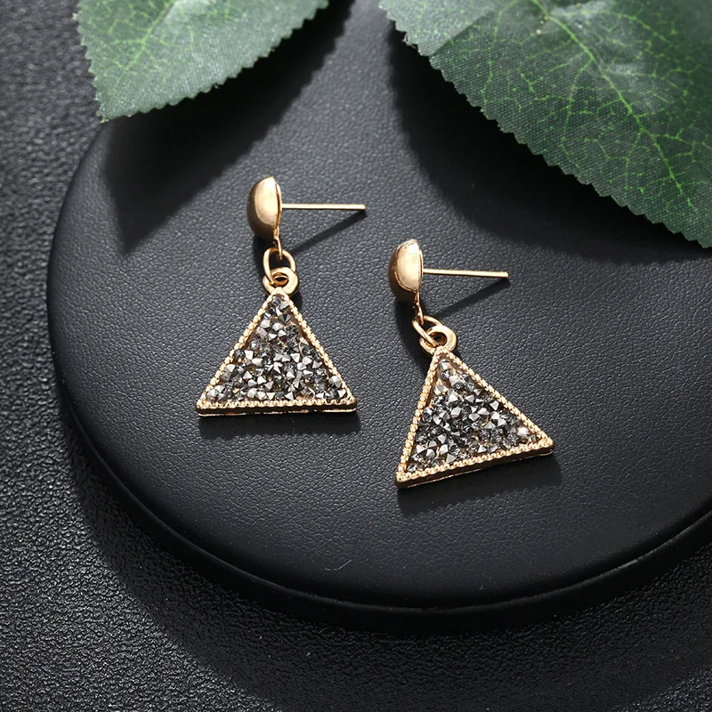 CARTER LISA хит продаж модные геометрические серьги в Корейском стиле черные