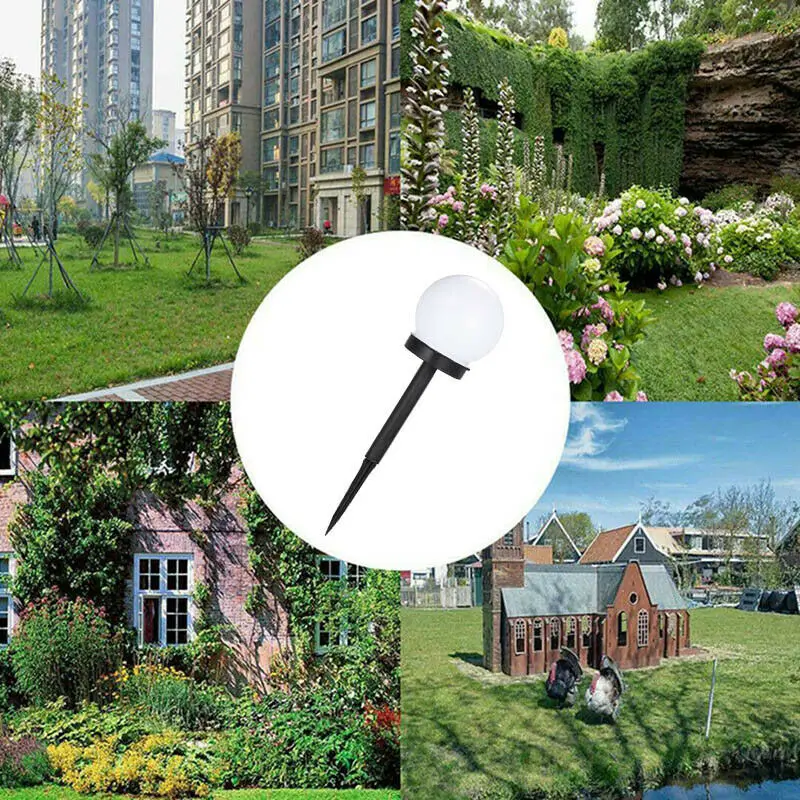 

2Pcs Solar Lamp Garden Light Waterproof LED Bulb Lawn Garden Light Outdoor Camping Night Light Solar Powered Landscape Lamp