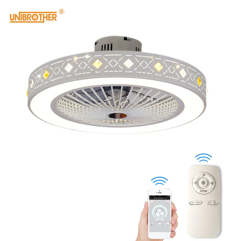 В переменного тока 50 55 см Смарт потолочный вентилятор Управление через