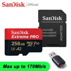 Карта Micro SD SanDisk Extreme PRO, карта памяти A1, до 128 МБс., 64 ГБ, 170 ГБ, A2, V30, U3 TF, 32 ГБ, 256 ГБ, 1 ТБ