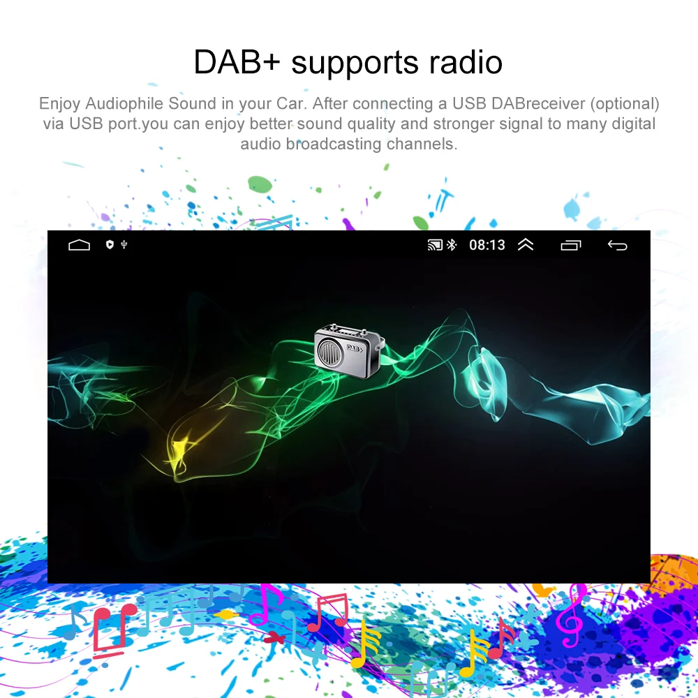 Автомагнитола Hikity мультимедийный плеер на Android с выдвижным экраном GPS для VW Nissan Kia