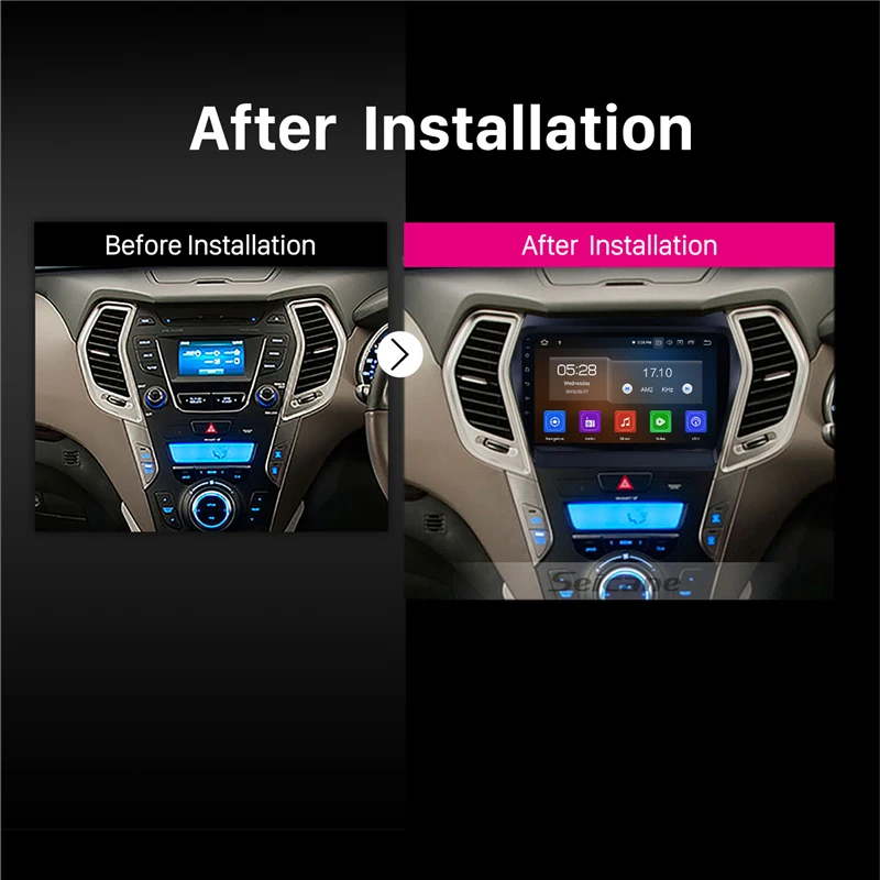 

Seicane 9 inch Android 10.0 Car Radio For 2013 2014 Hyundai Santa Fe IX45 GPS Navi Touchscreen Multimedia Player Wifi Head Unit