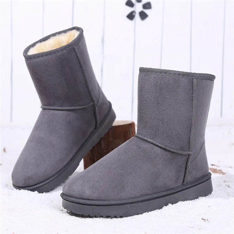 Зимние сапоги Плюшевые Теплые ботильоны для женщин зимние водонепроницаемые