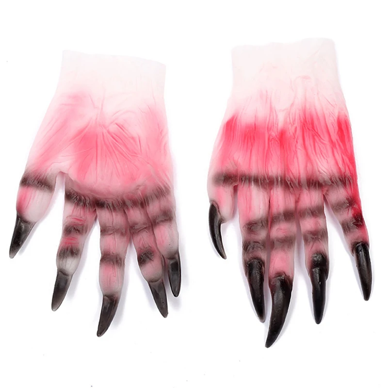 Halloween Horror Zombie Gloves Makeup Party Props Cosplay Terrible Tricky Monster Blood Devil Ghost Costume Supplies | Дом и сад