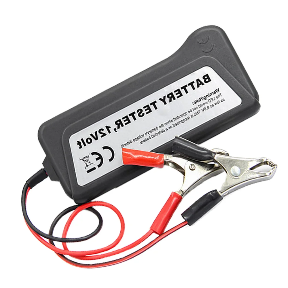 Цифровой тестер на аккумуляторные батареи 12 В мини 6 светодиодных индикаторов