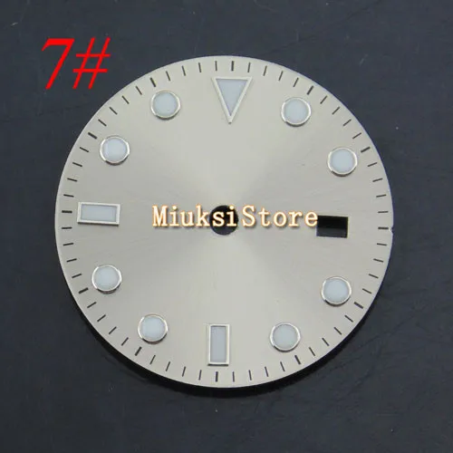 Style 7 1 шт. Parnis 28,5 мм часы стерильные циферблаты подходят ETA 2836 2824 MINGZHU dg2813, DG3804 мужские часы аксессуары для часов - Цвет: Style 7