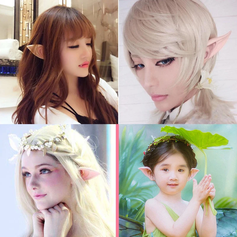 Halloween Elf Ears Vampire Teeth Fangs Cat Ear Headband Soft Angel Cosplay Masquerade Props Costume Party Decor Kids Adult Toys | Игрушки и