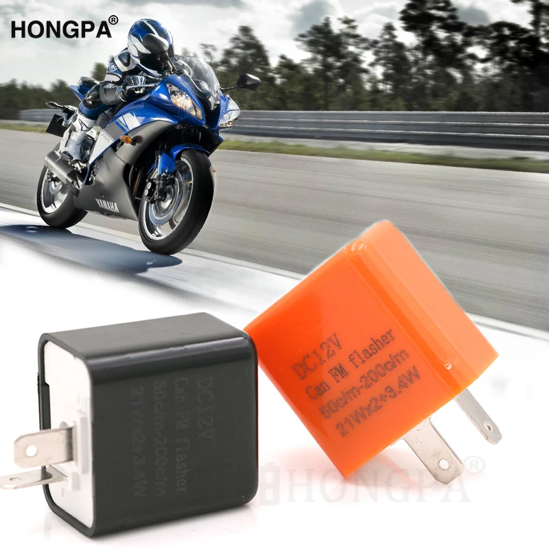 12 В 2 Pin Регулируемая частота светодиодный мигалка реле поворотов Индикатор для