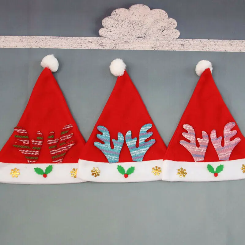 Аксессуары для рождественвечерние шапки Санта Клауса детей женщин мужчин