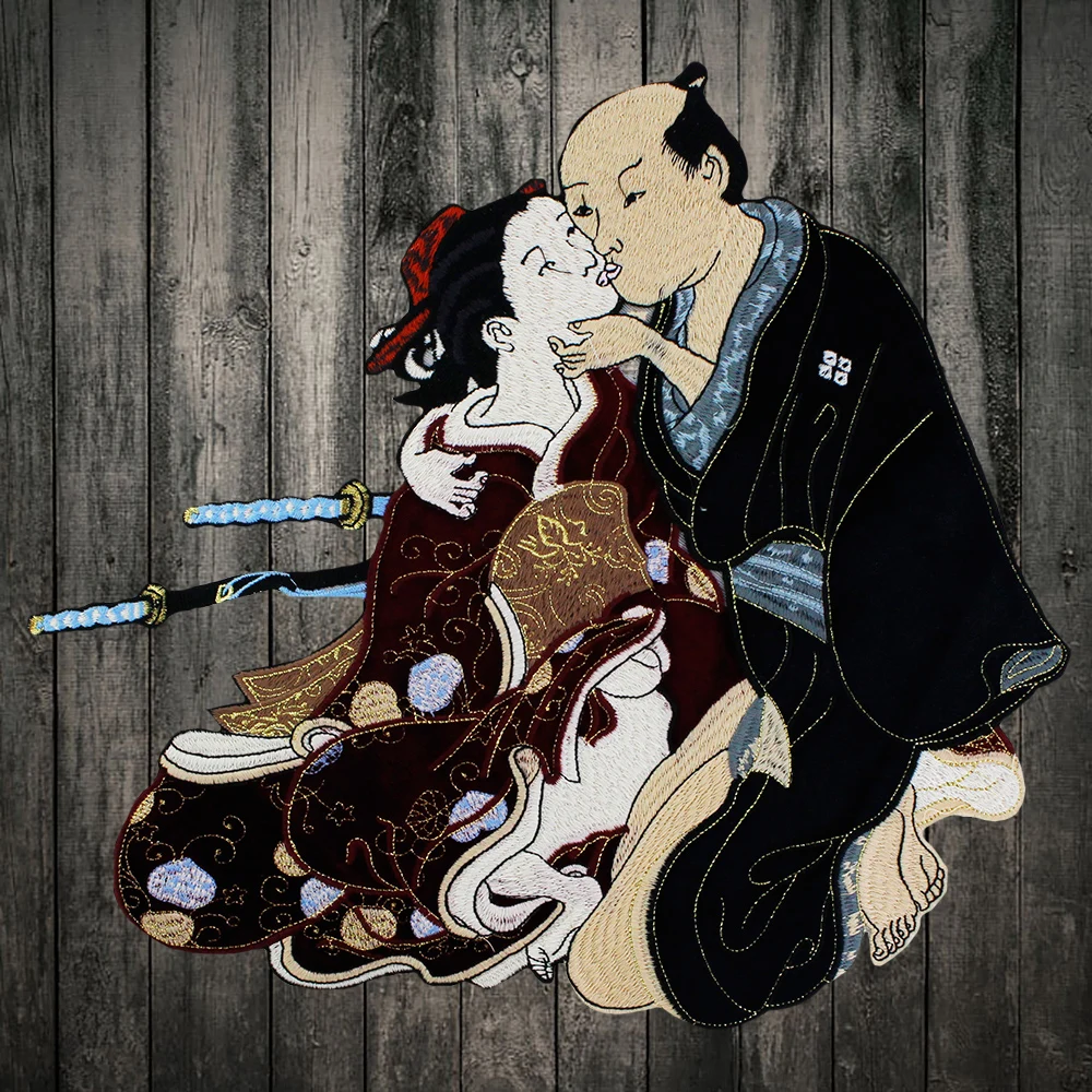 1 шт. вышивка японского воина аппликация нашивки для одежды нашивка спины сделай