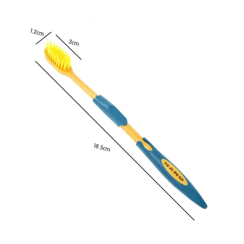 4 шт. Мягкая зубная щетка для взрослых угольная Nano уход за зубами двойной режим