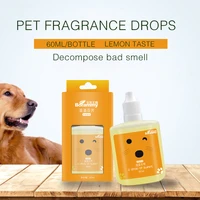 household pet fragrance drops pet perfume liquid for dogs and cats sterilize and deodorize air purify lemon flavor 60ml