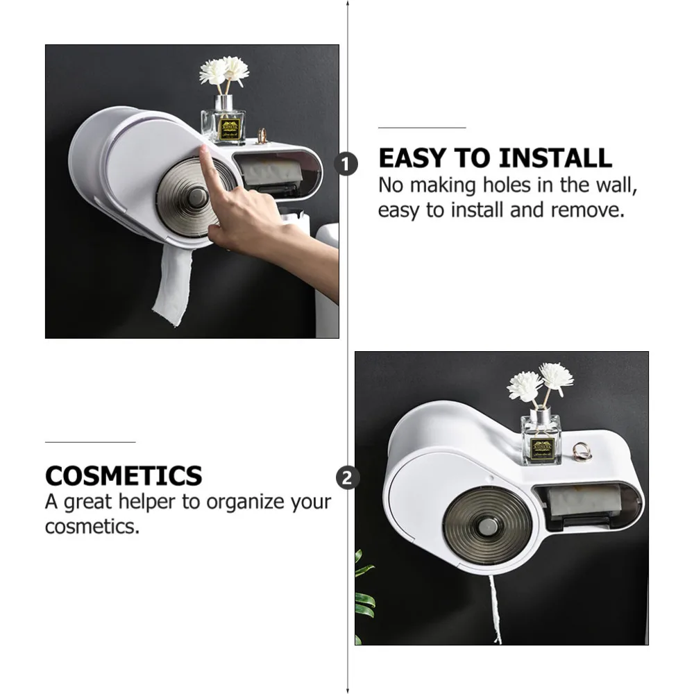 

1Pc Disposable Paper Box Wall-mounted Tissue Storage Box Free Punch Box