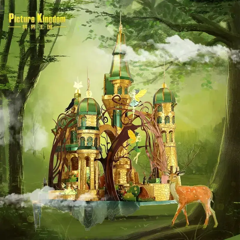 

Curiosity Fairy Castle 3d Metal Puzzle Assembled Toy Model Diy Building Home Decoration Puzzles for Adults