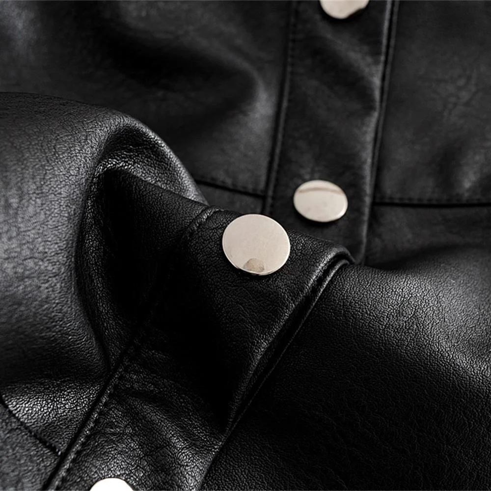 Осень 2019 женская новая Ретро Высокая талия наборная мини юбка Pu искусственная