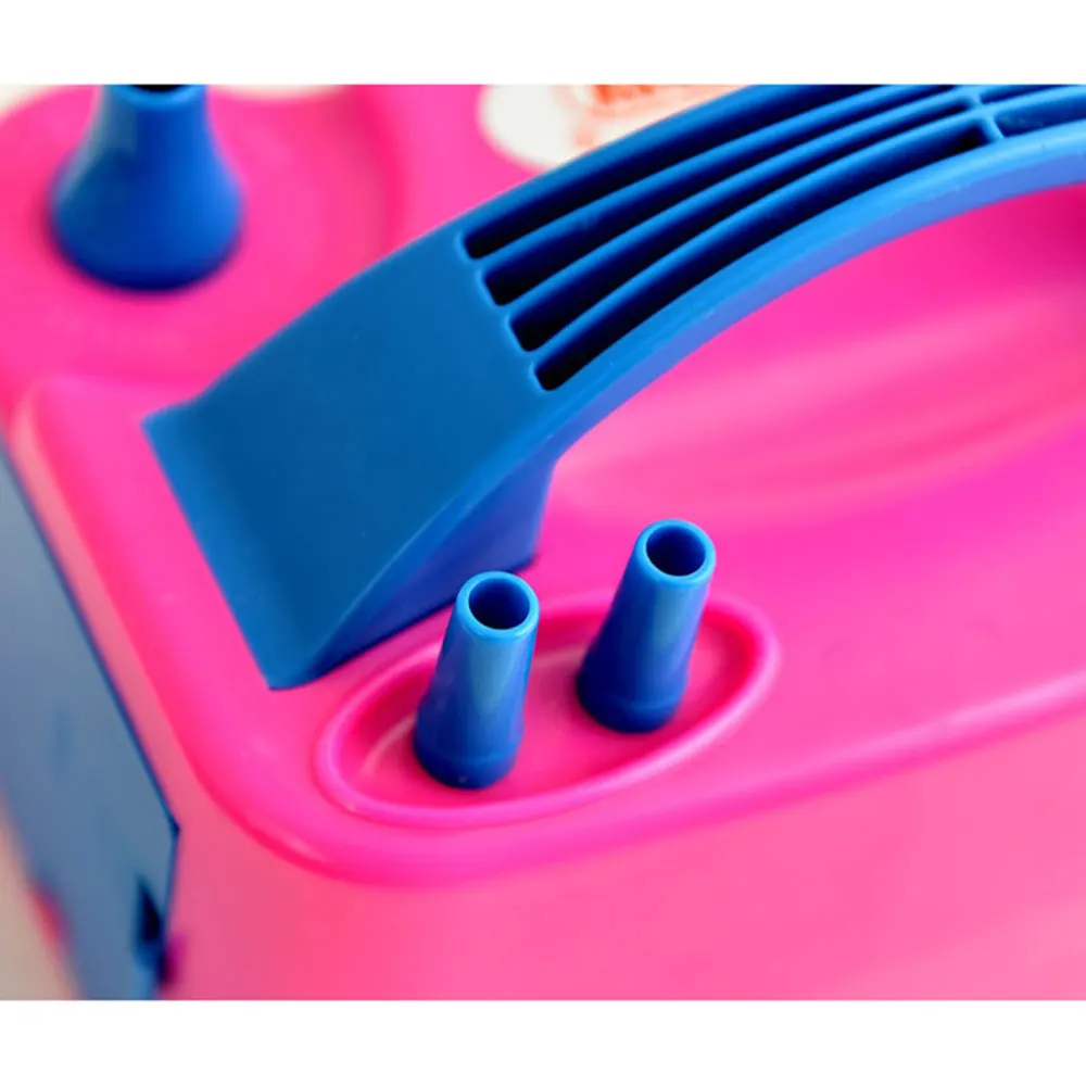 

Portable Double Electric Balloon Air Pump Inflator Dual Nozzle Blower With Plug