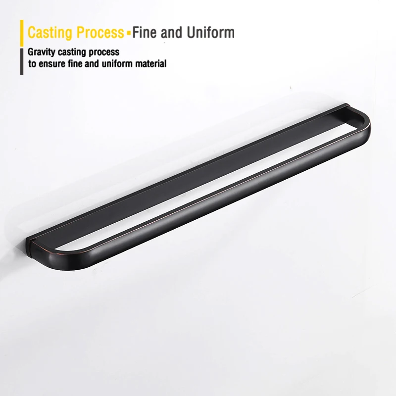 Набор аксессуаров для ванной комнаты черная Античная Полка полотенец держатель