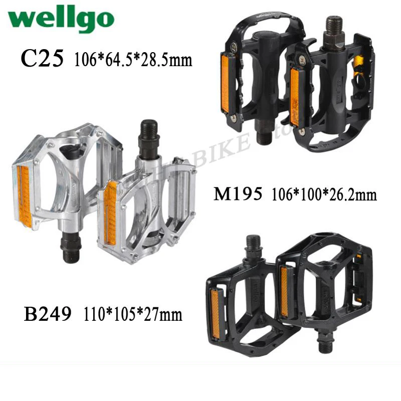 Педали Wellgo B249DU алюминиевый сплав MTB дорожный велосипед 110x105x27 мм M21 сверхлегкая