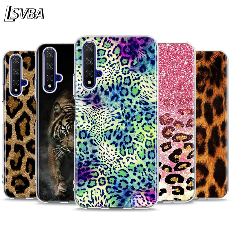 

Tiger Leopard Art Silicone Cover For Honor 20 20S 20E 8 8A Prime 8X MAX 8C 8S 7A 7C 7S Pro Phone Case