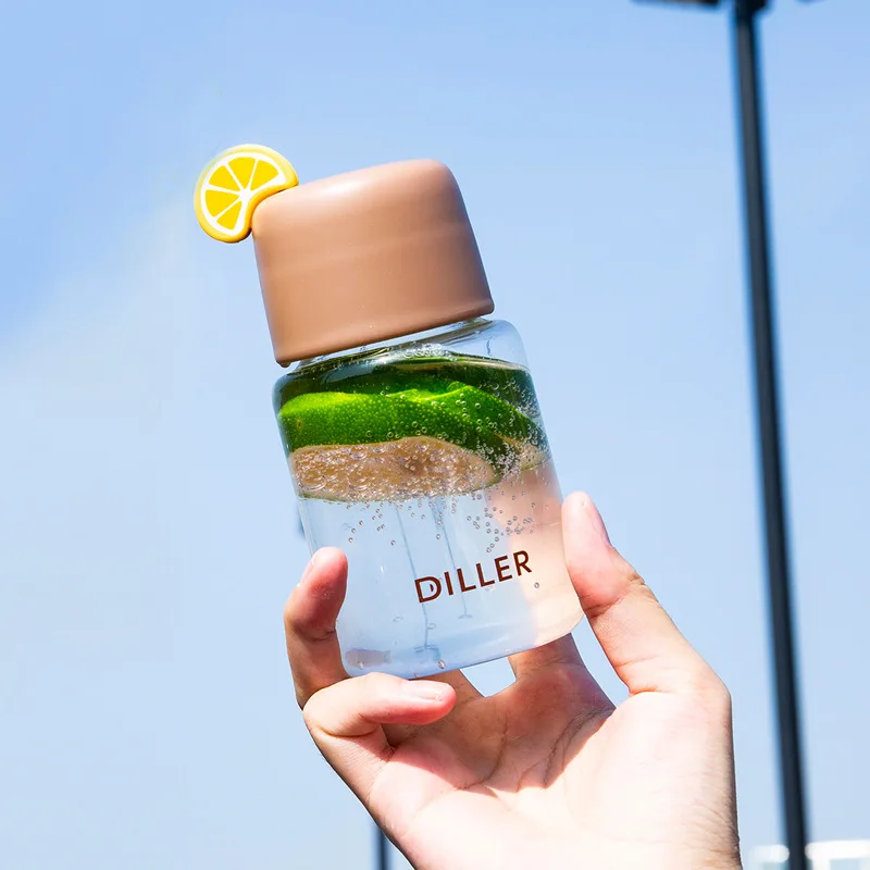 Детский переносной ремешок для бутылки с водой стеклянная Герметичная крышка