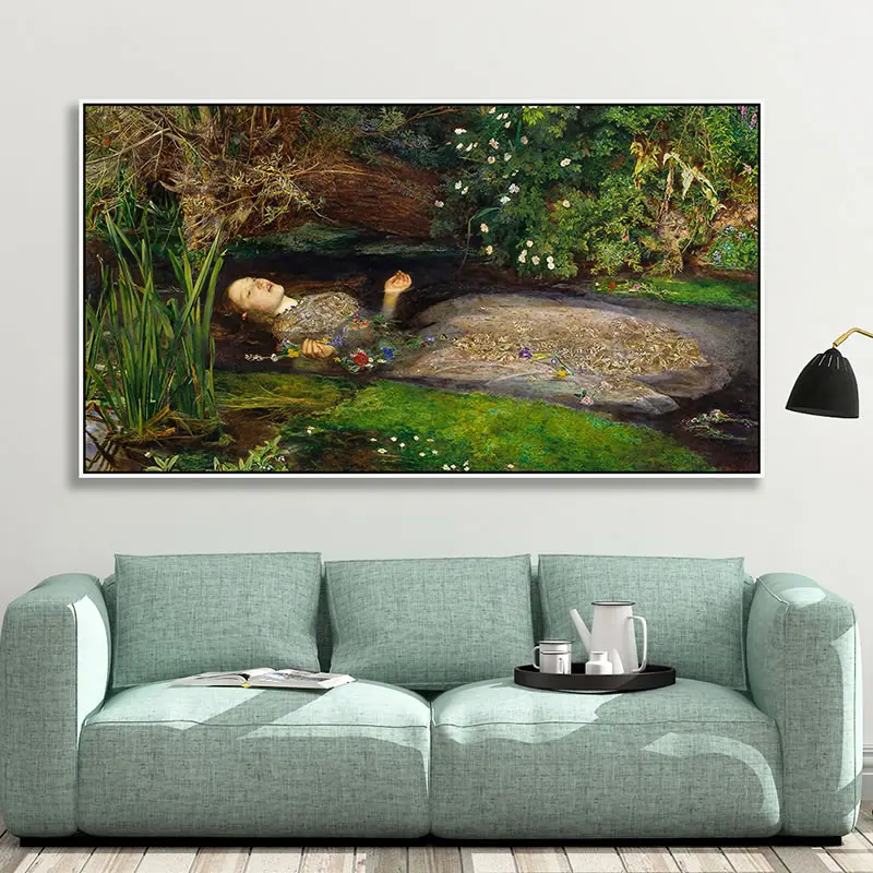 Ophelia от John Everett Millais Hd художественная копия известная картина на холсте Печать